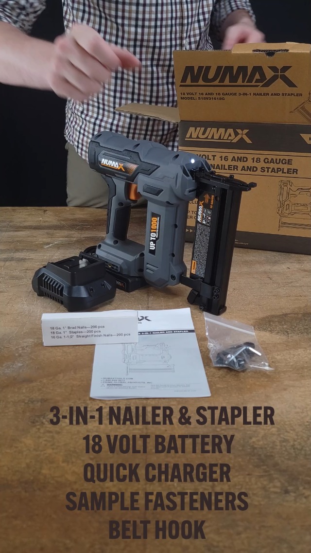 ネイルマックスコレクションVo.I8 NuMax 18V Cordless 3-in-1 Nail Gun Kit – 2
